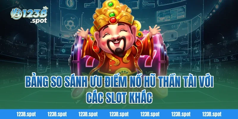 Bảng so sánh ưu điểm Nổ Hũ Thần Tài với các slot khác